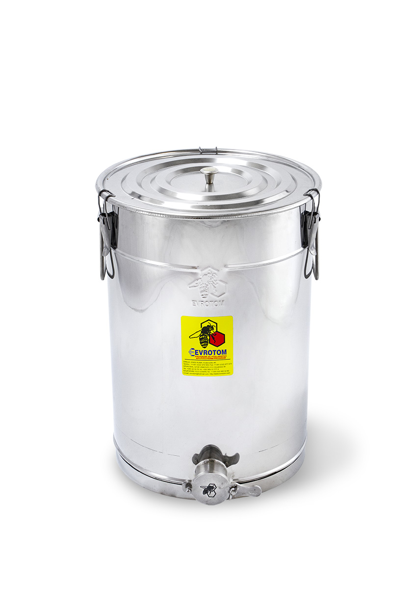 Bucket 50 kg - INOX valve and buckles